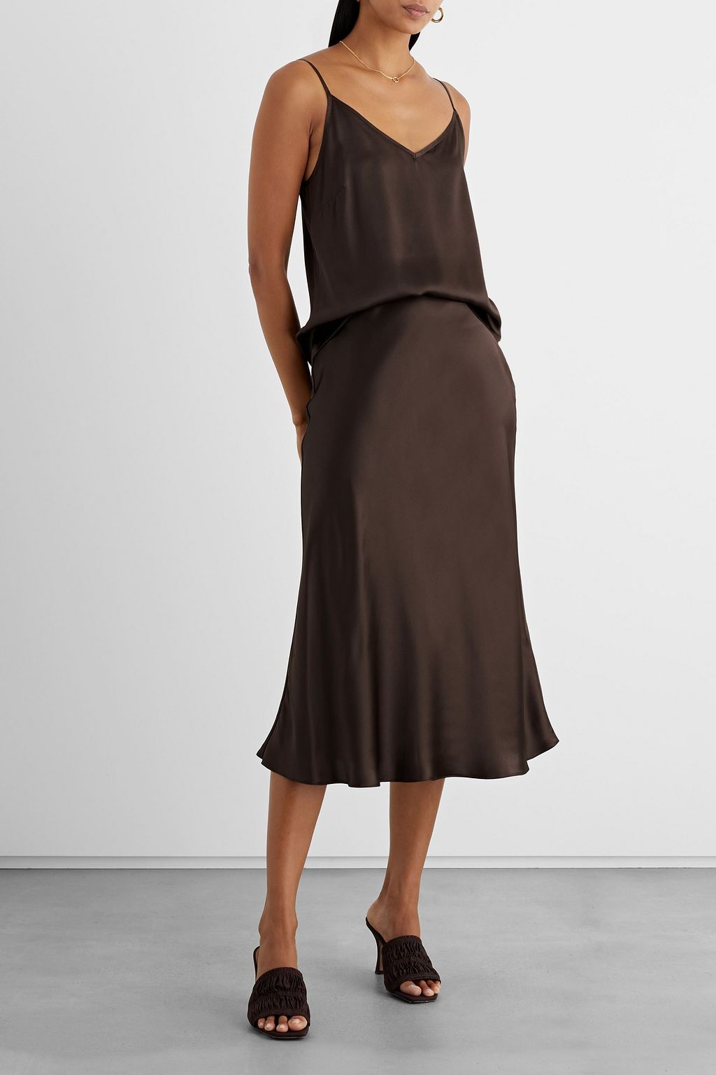 IRIS & INK Liana organic silk-satin camisole