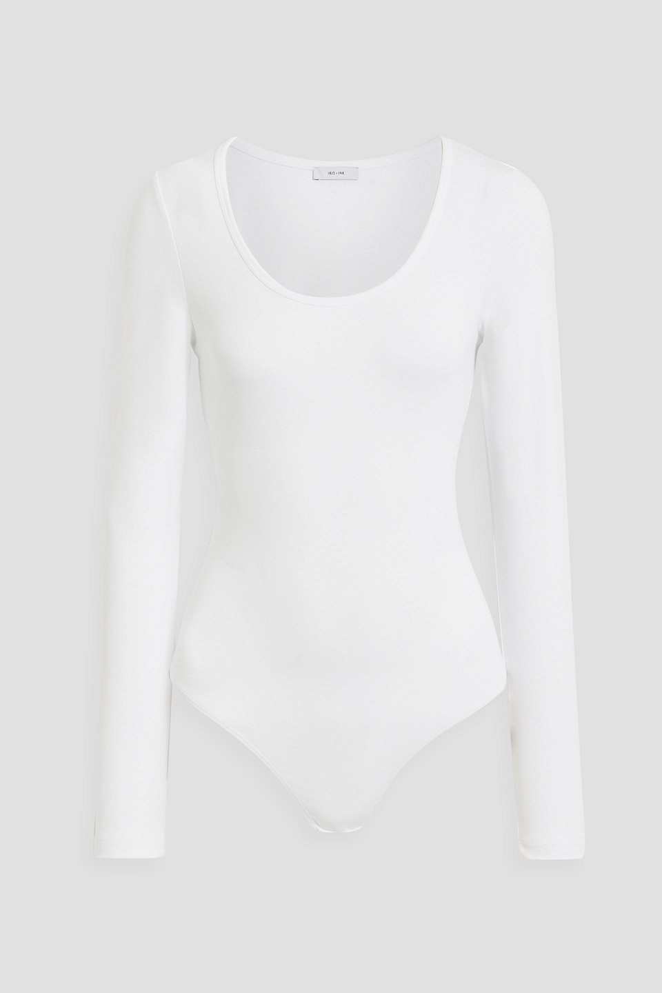 Iris & Ink Josie Jersey Bodysuit In White