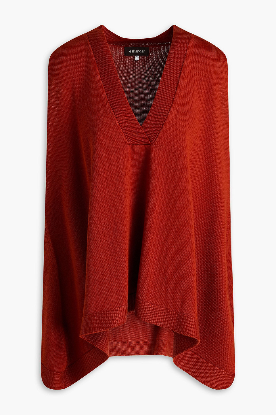 Eskandar Draped silk top