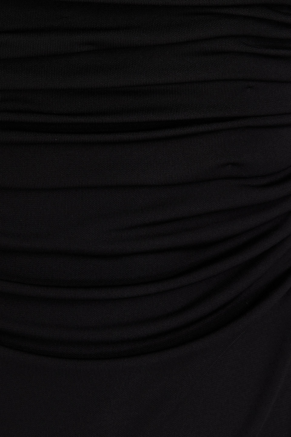 CINQ À SEPT MARIAH CUTOUT GATHERED JERSEY MIDI DRESS