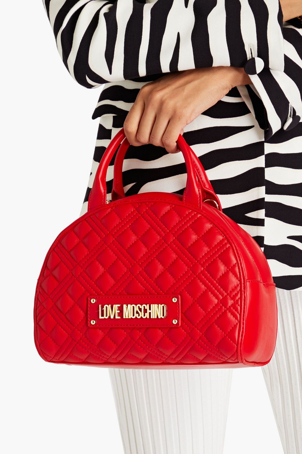 LOVE MOSCHINO Quilted faux leather tote