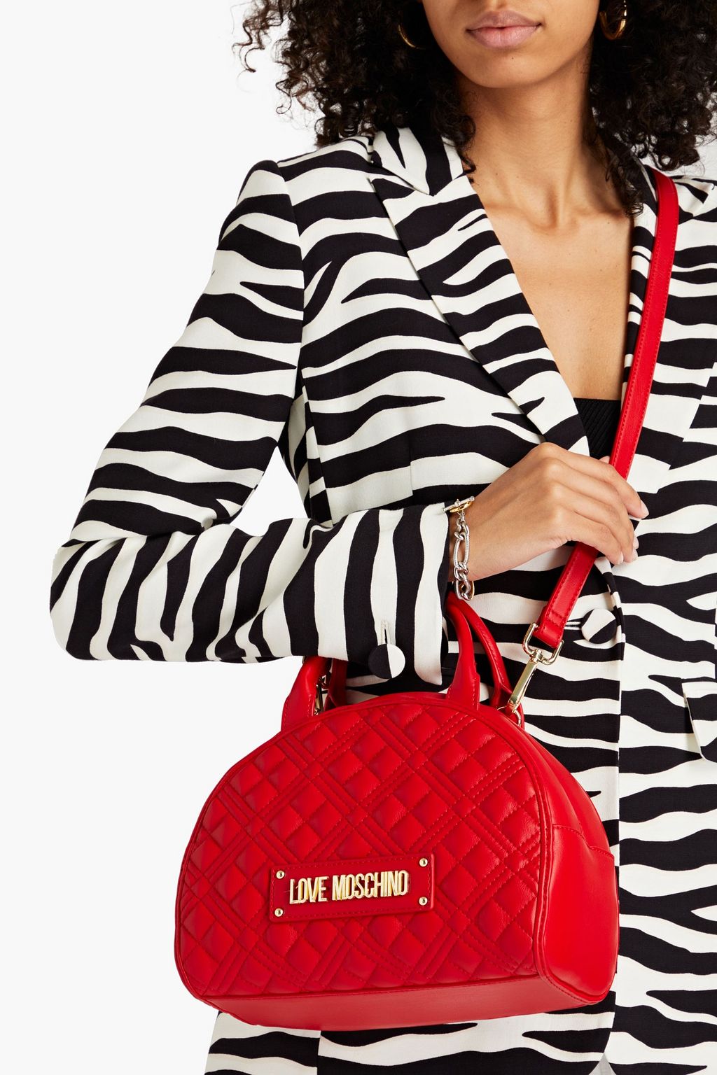 LOVE MOSCHINO Quilted faux leather tote