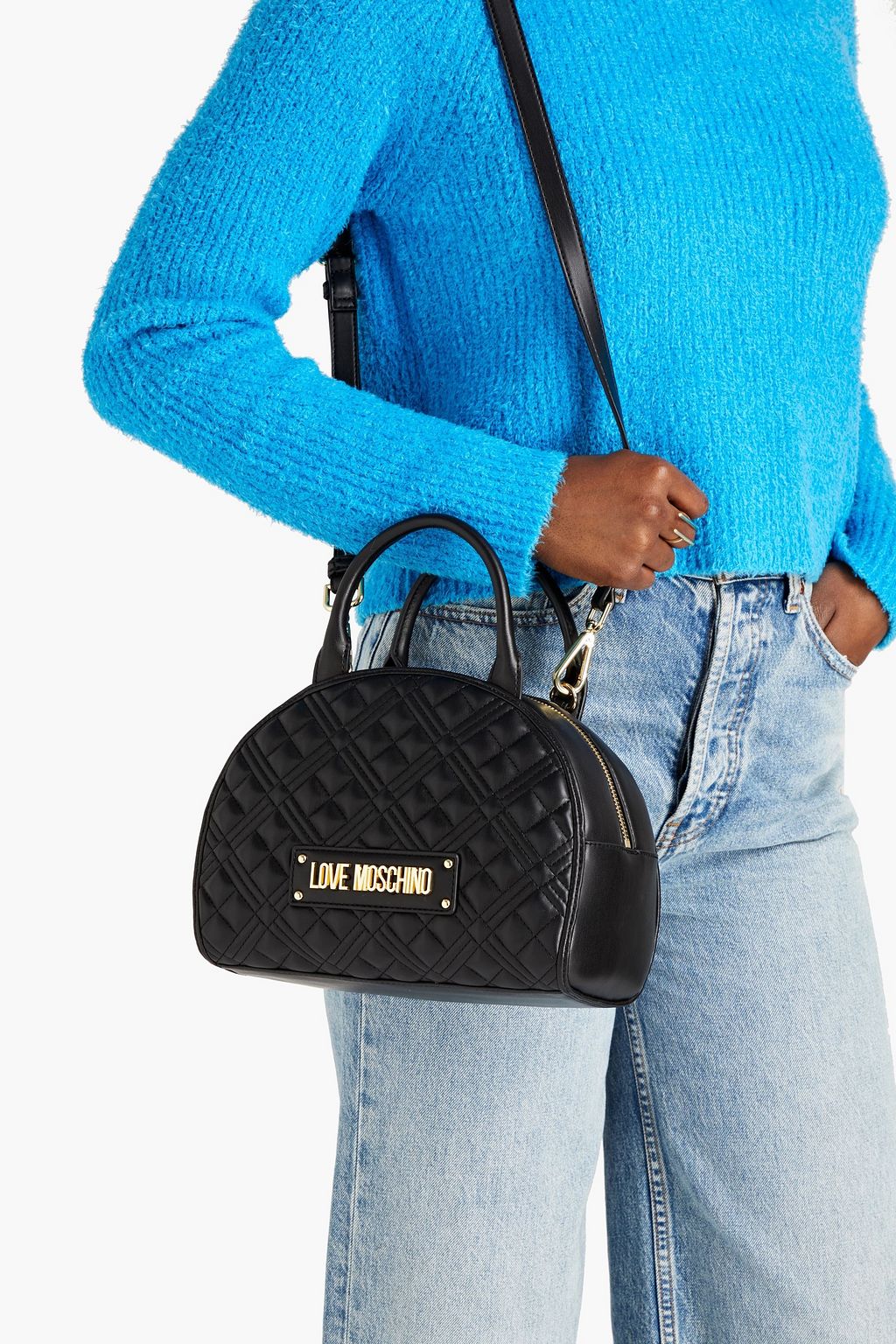 LOVE MOSCHINO Quilted faux leather tote