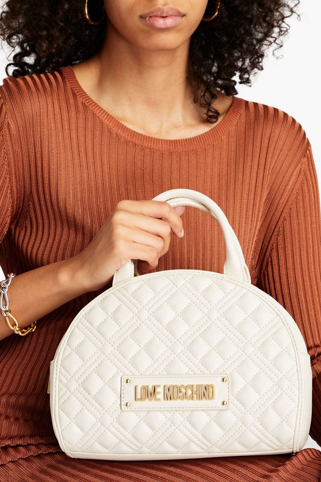 LOVE MOSCHINO Quilted faux leather tote