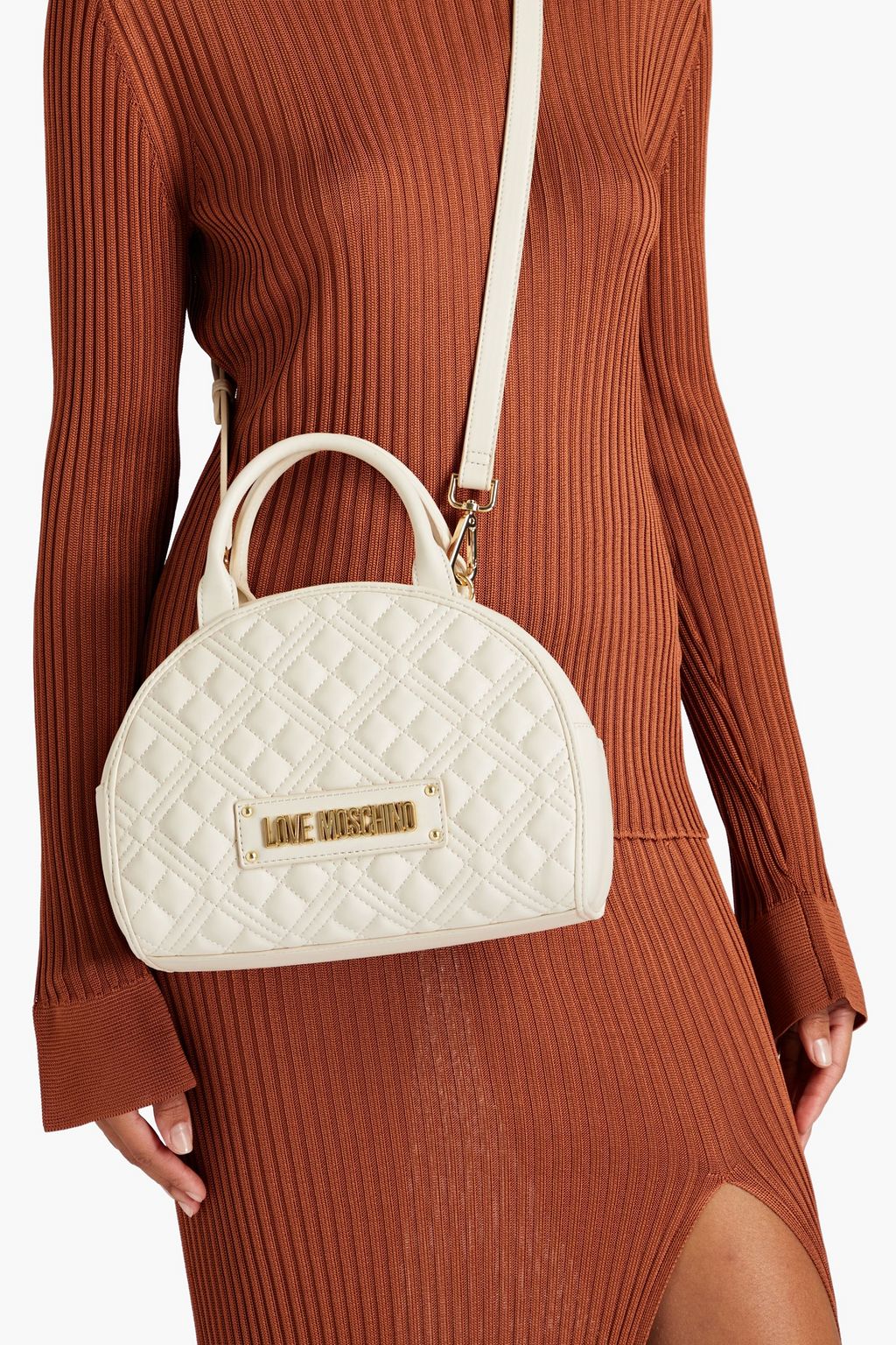 LOVE MOSCHINO Quilted faux leather tote