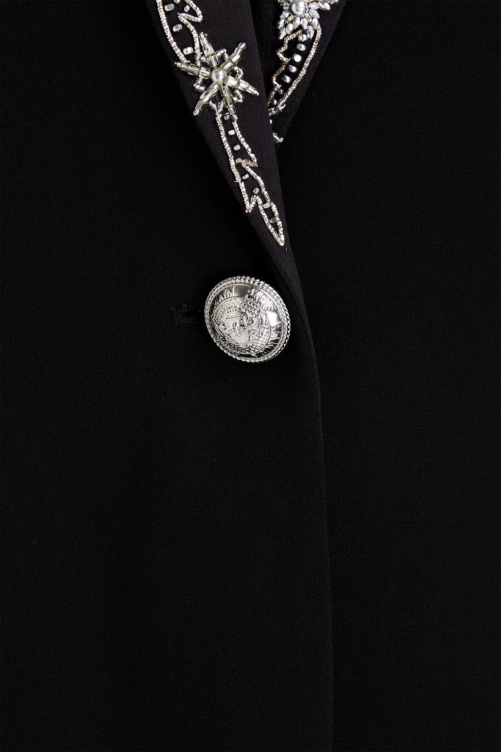 BALMAIN Embellished crepe blazer