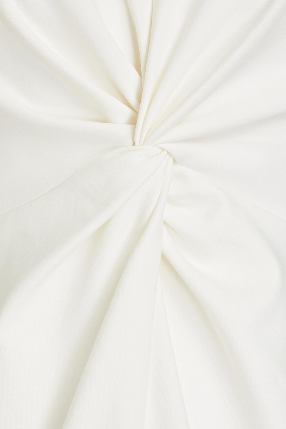 Shop Cinq À Sept Melby Twisted Crepe Midi Dress In Ivory