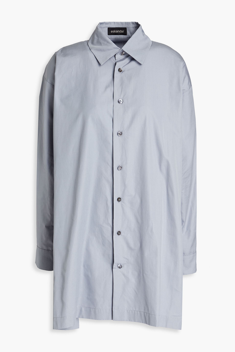 Eskandar Cotton-poplin Shirt In Stone