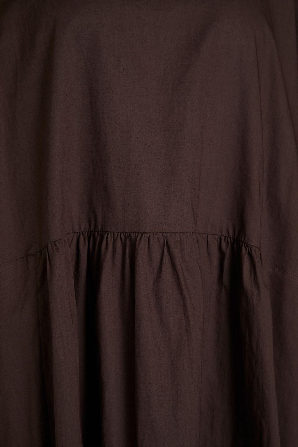 ESKANDAR Oversized gathered cotton-poplin tunic