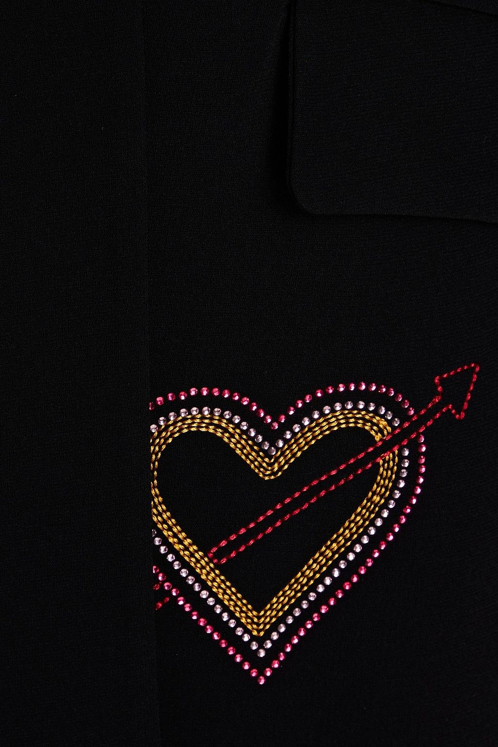 CINQ À SEPT Cheyenne crystal-embellished crepe blazer