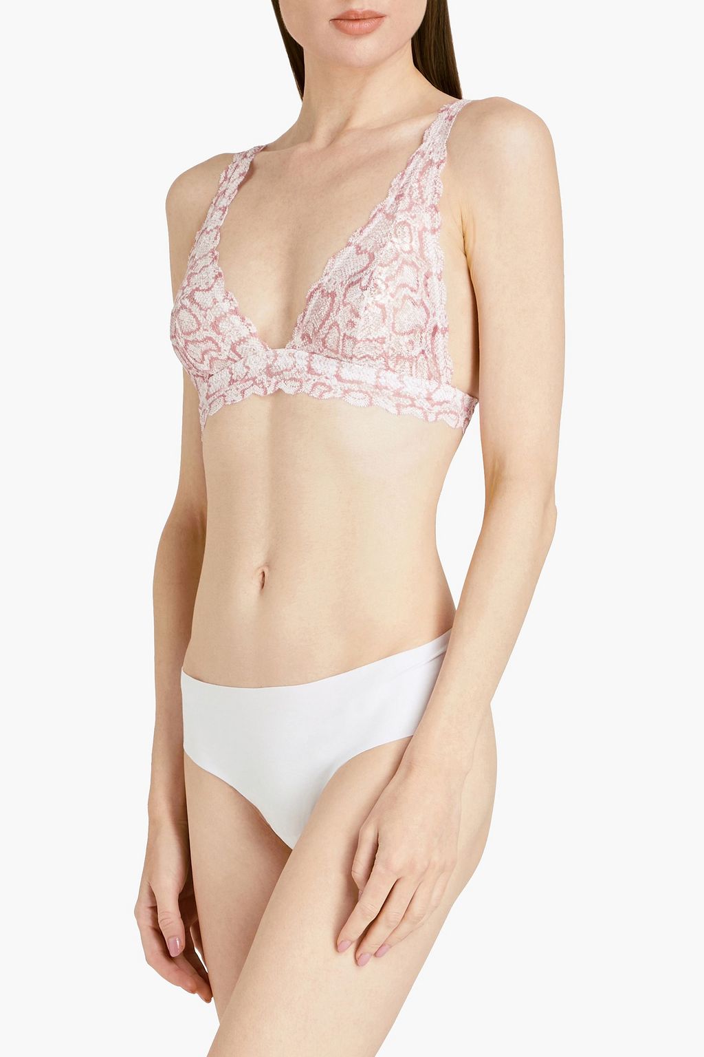 COSABELLA Never Say Never floral-print stretch-lace bralette