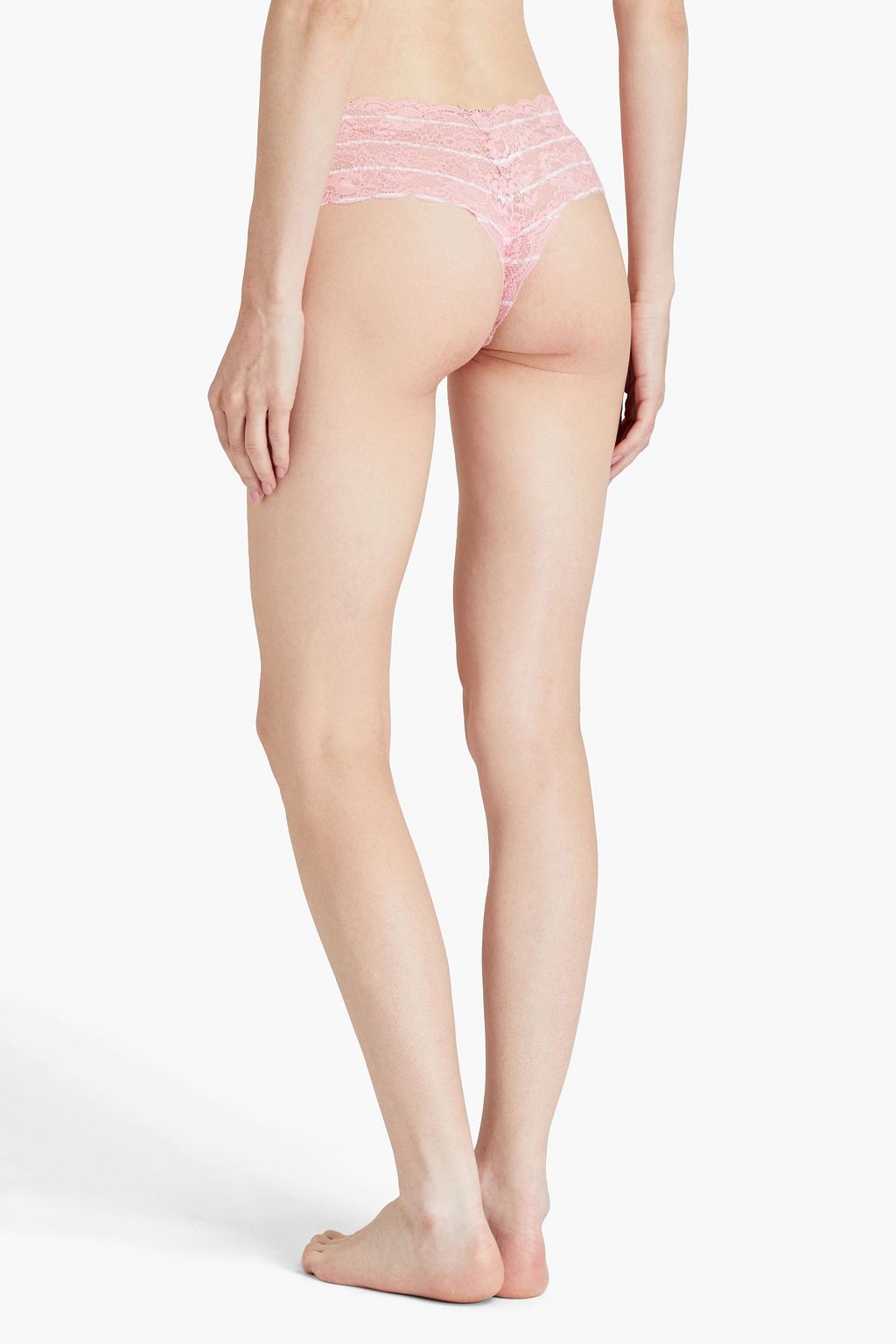 COSABELLA Never Say Never printed stretch-lace mid-rise thong