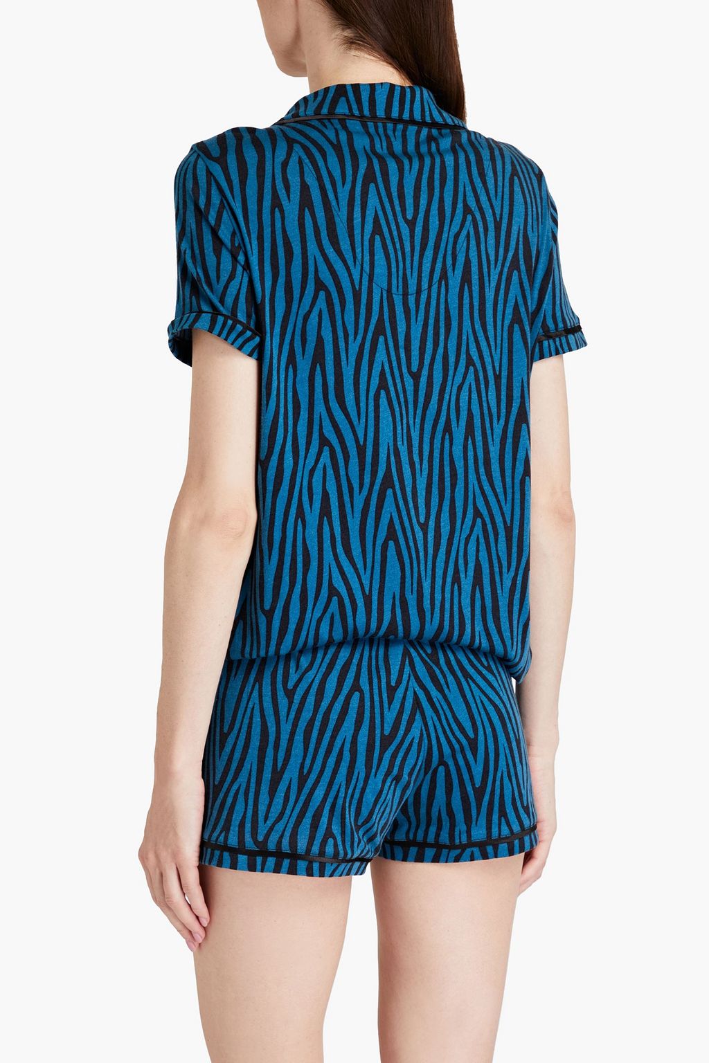 COSABELLA Bella zebra-print Pima cotton and modal-blend jersey pajama set