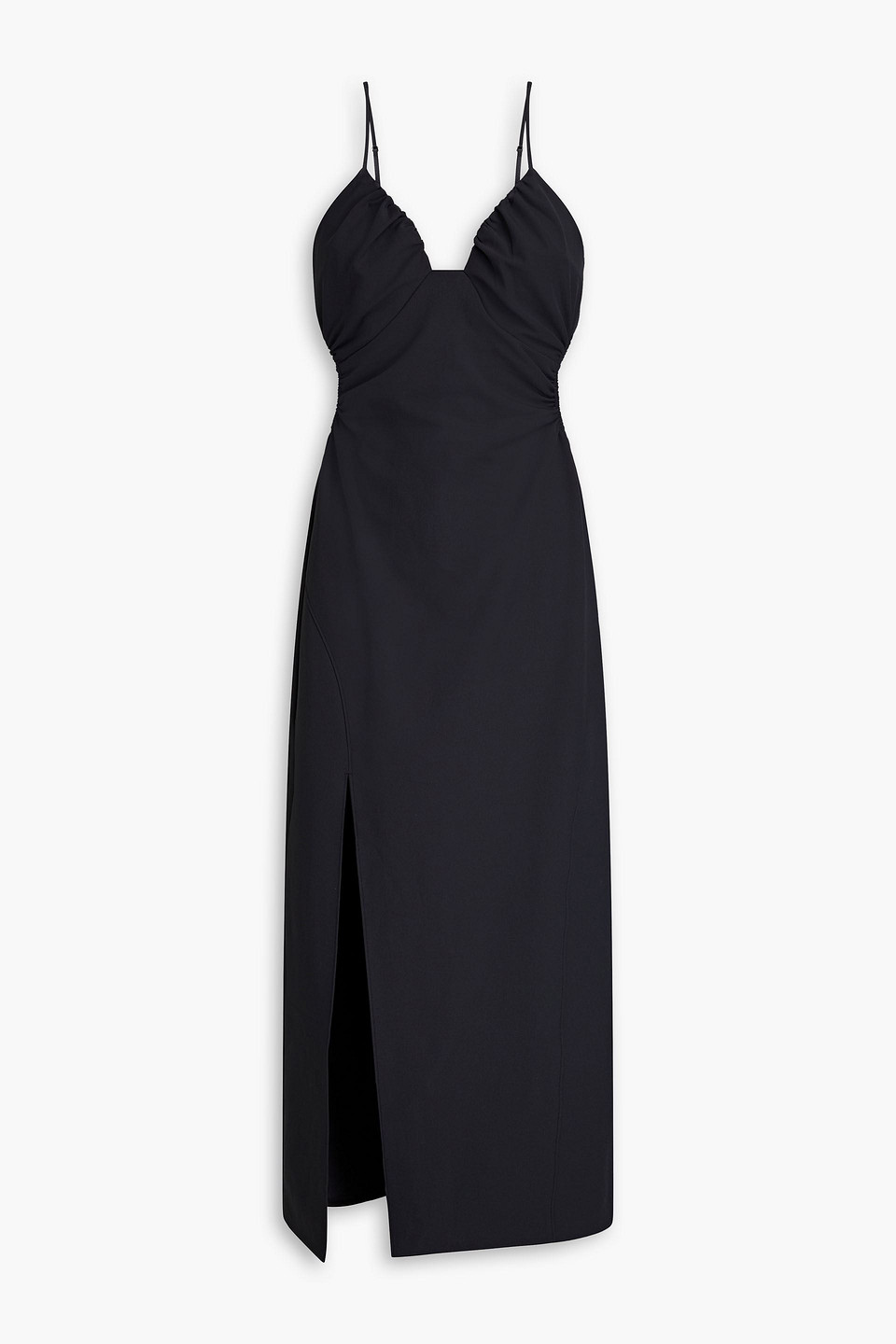 CINQ À SEPT ADRIA CUTOUT STRETCH-CREPE MIDI DRESS