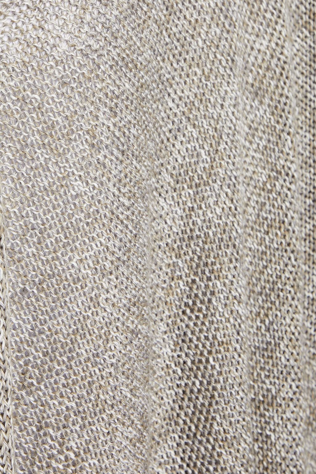 ESKANDAR Marled linen cardigan