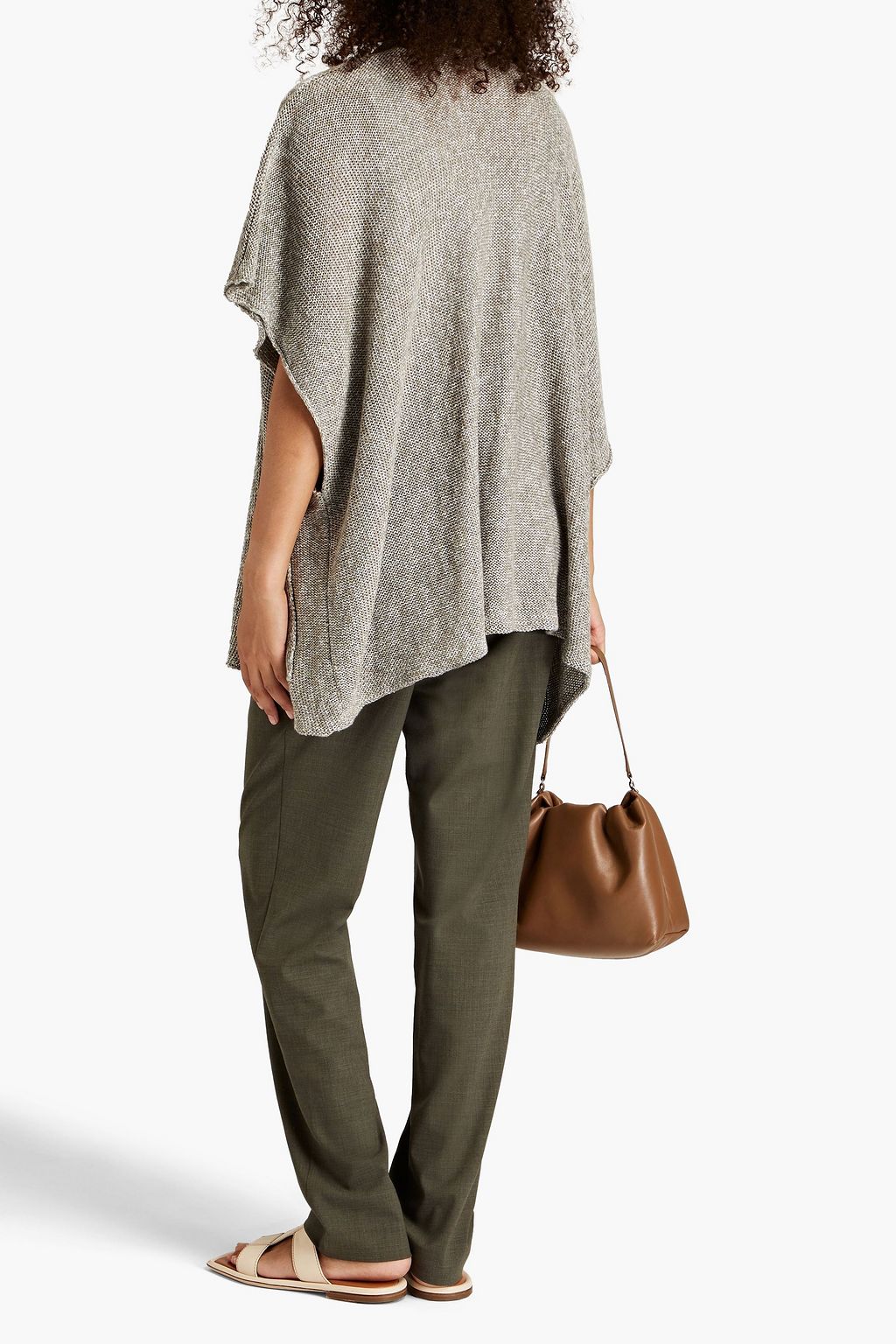 ESKANDAR Marled linen cardigan
