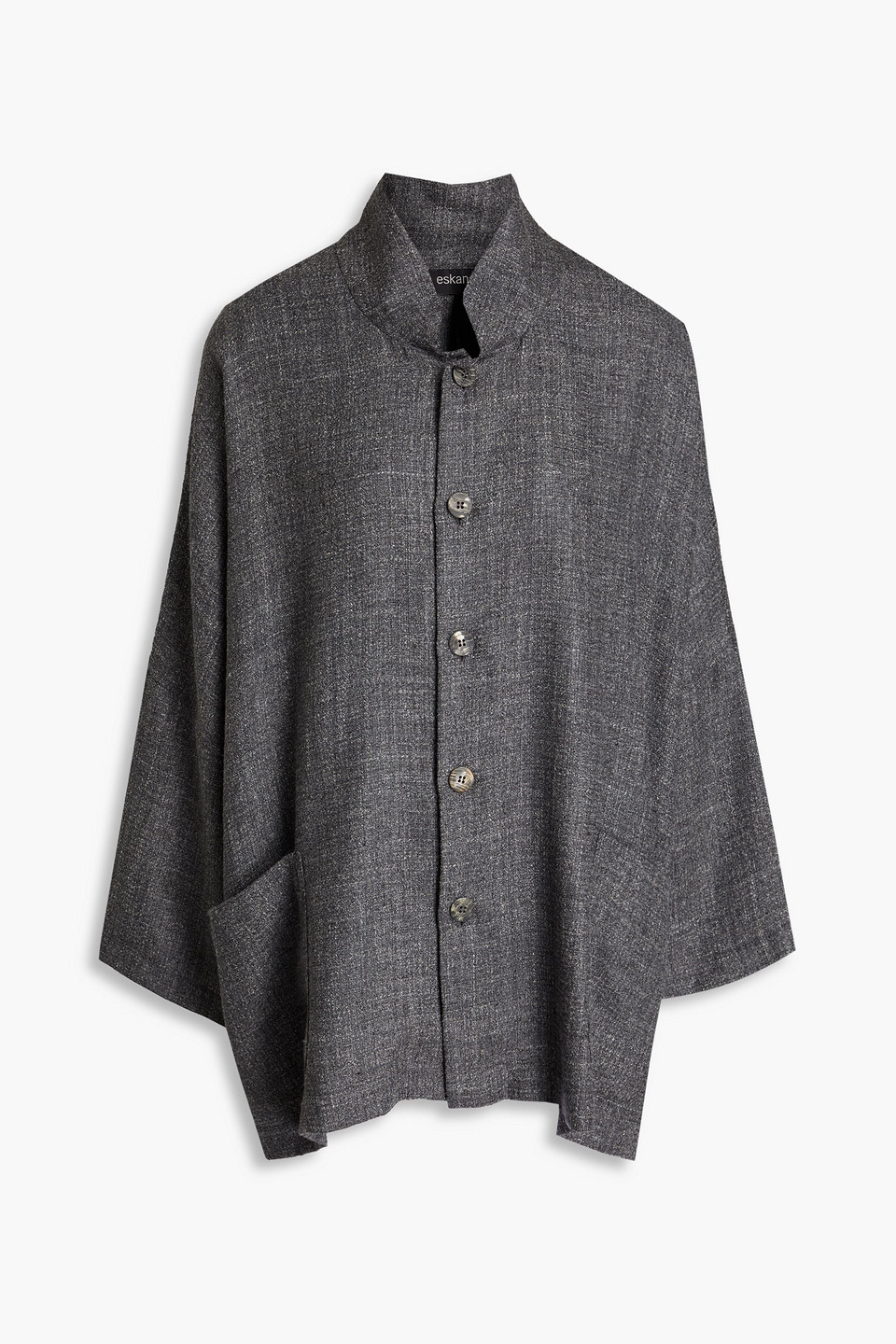 Eskandar Alpaca-blend Tweed Jacket In Anthracite