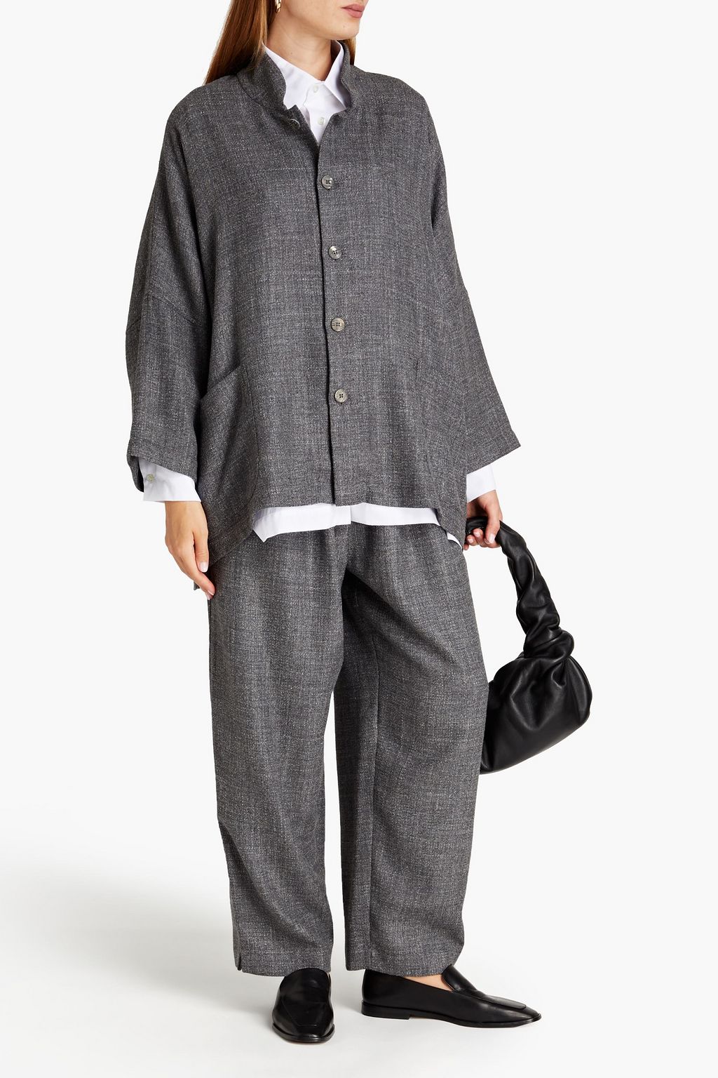 ESKANDAR Alpaca-blend tweed jacket