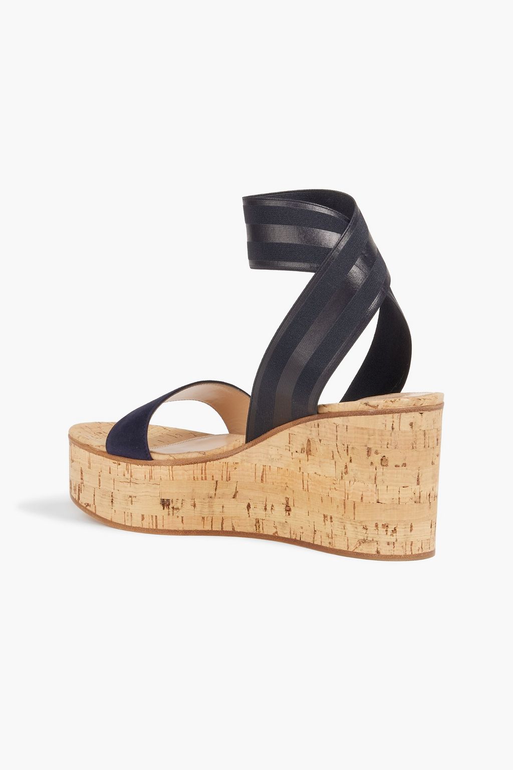GIANVITO ROSSI Suede wedge sandals