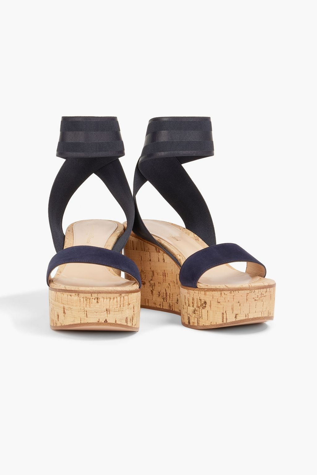 GIANVITO ROSSI Suede wedge sandals