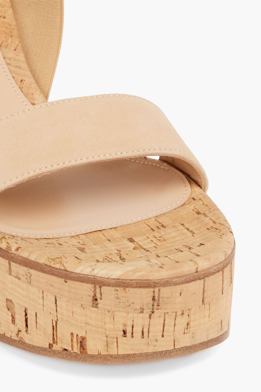 GIANVITO ROSSI Suede wedge sandals