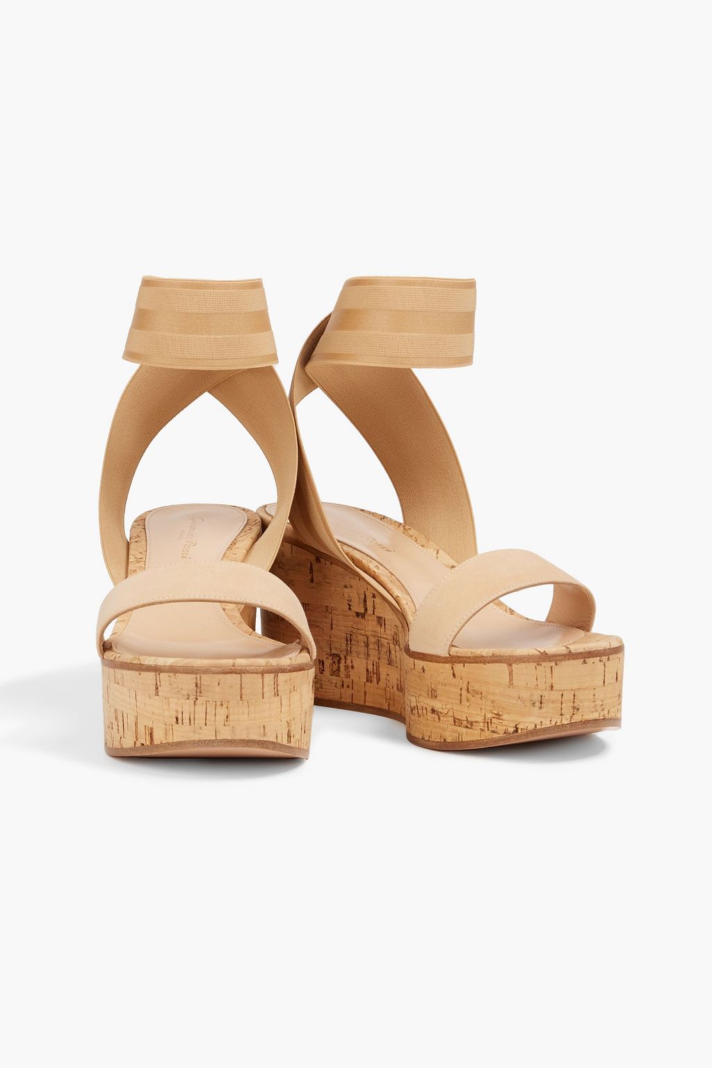 GIANVITO ROSSI Suede wedge sandals