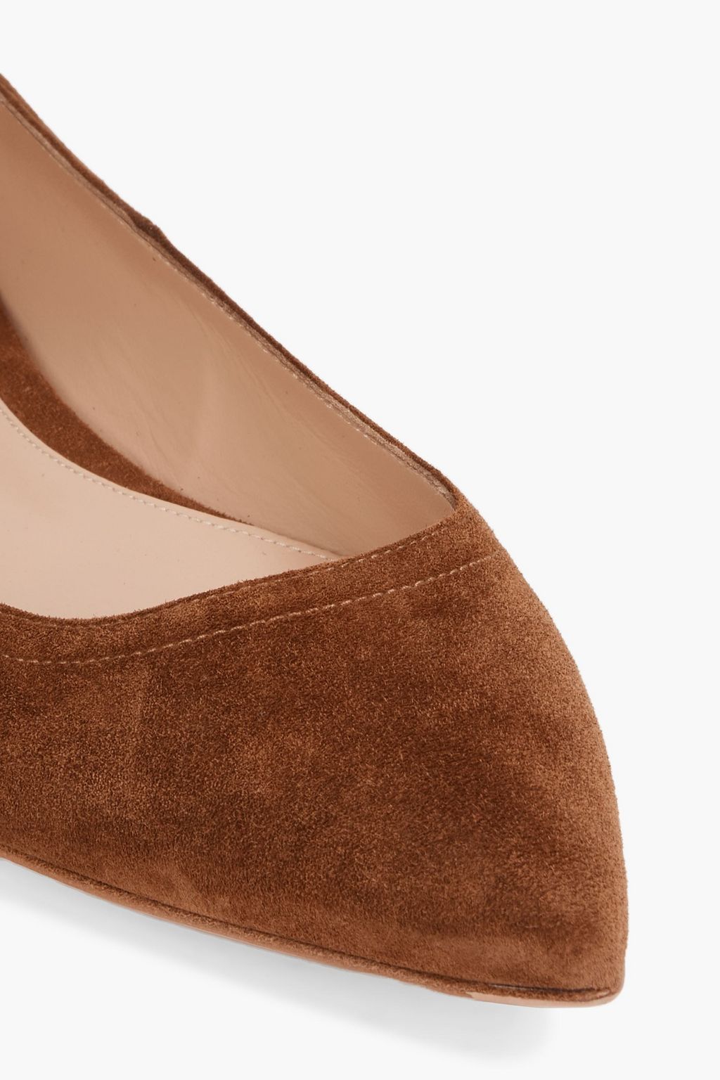 GIANVITO ROSSI Miller suede point-toe flats