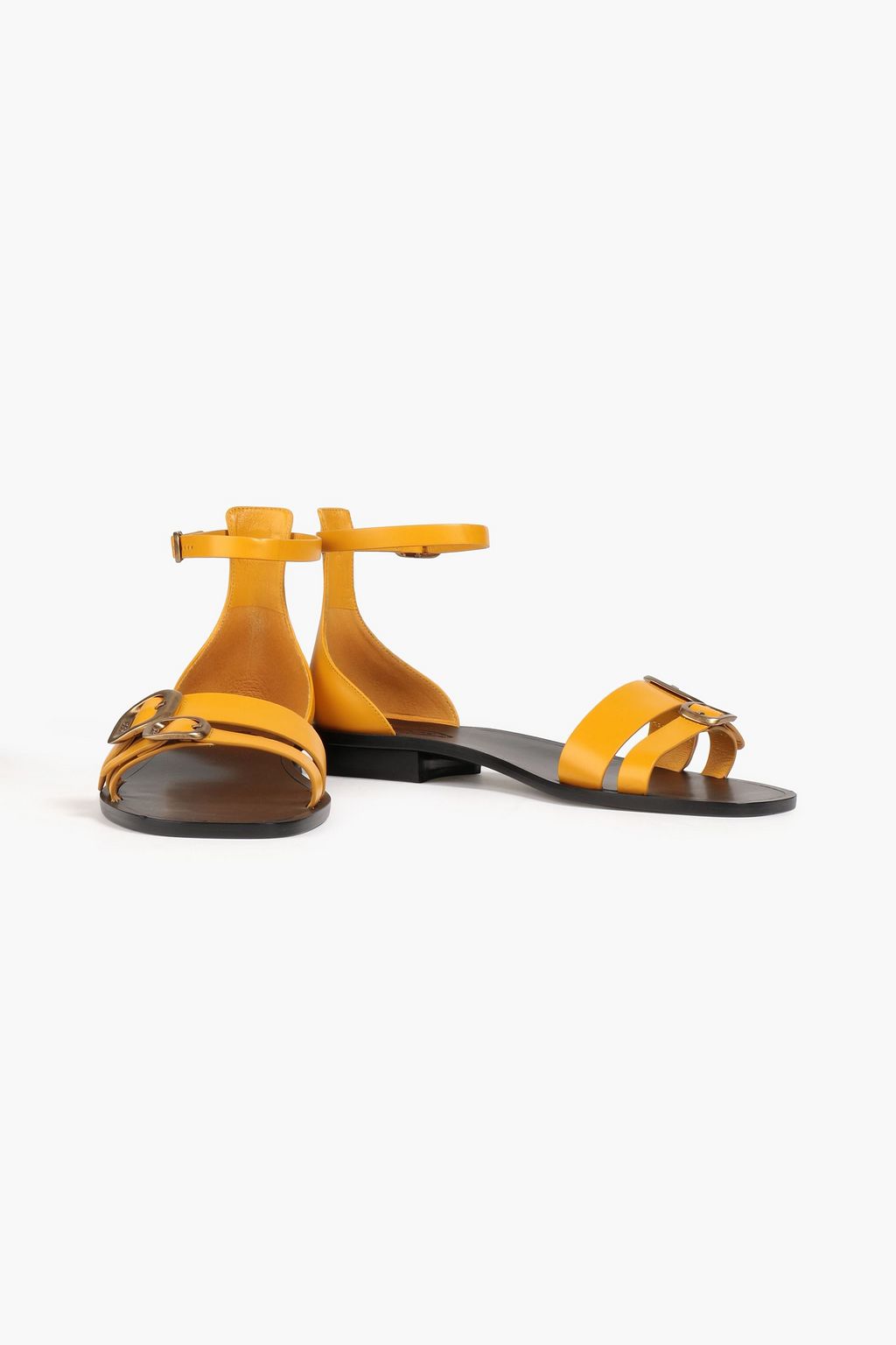 TOD'S صندل من الجلد مزود بإبزيم