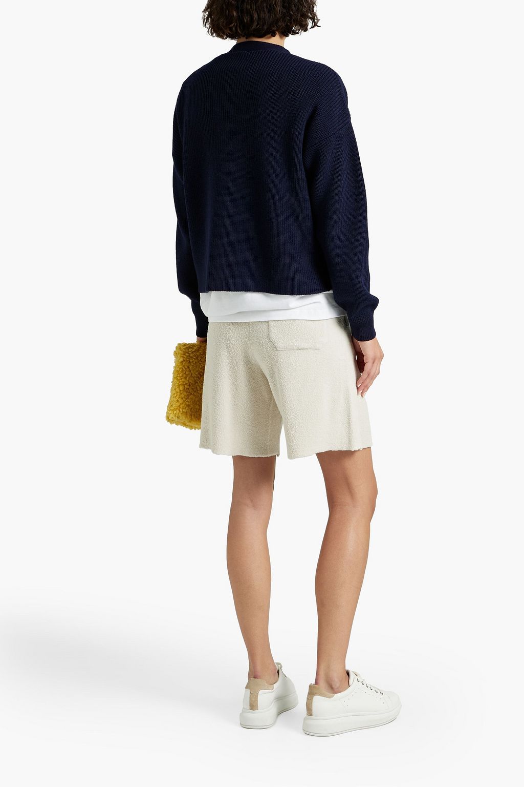 STATESIDE Supima cotton and modal-blend fleece shorts
