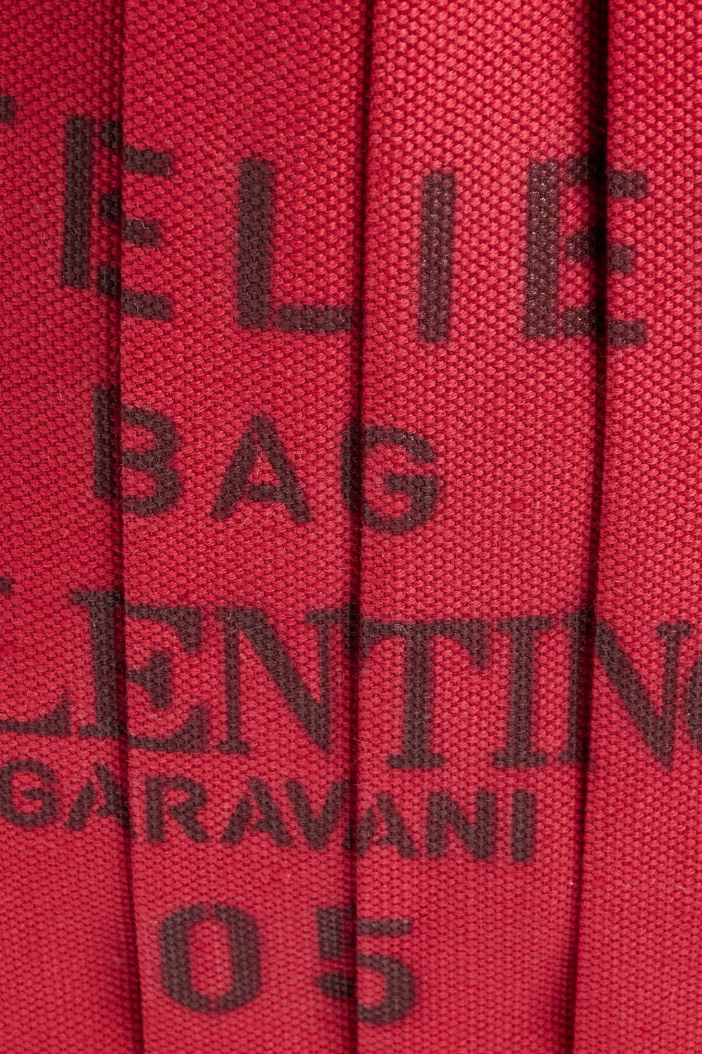 VALENTINO GARAVANI 05 Plissé Edition Atelier printed canvas tote