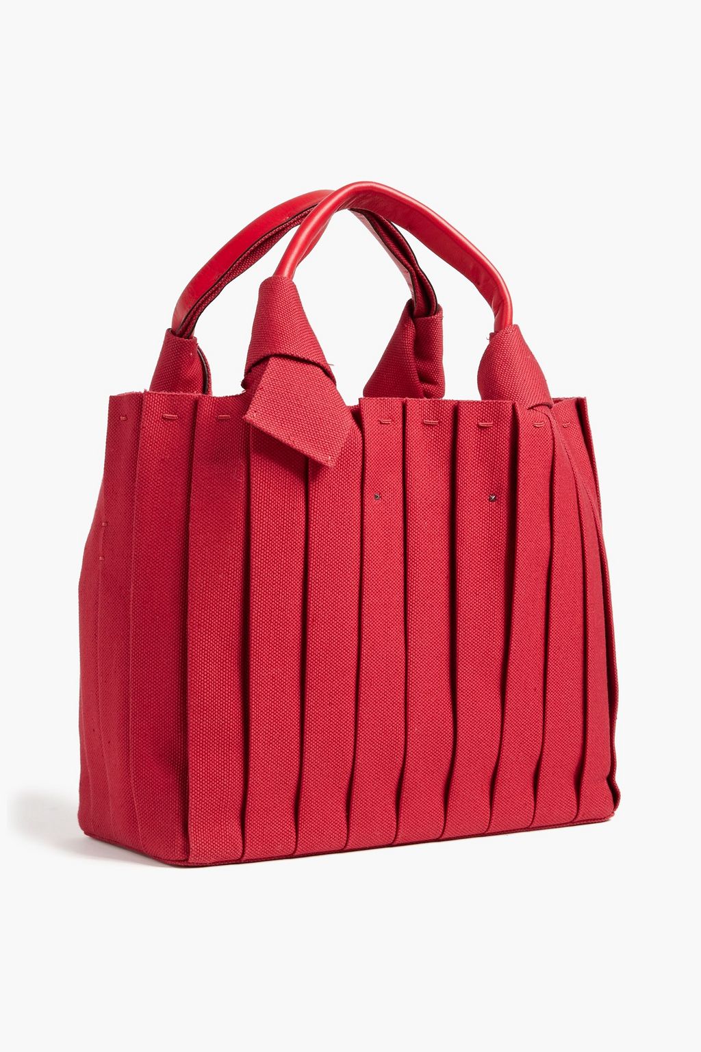 VALENTINO GARAVANI 05 Plissé Edition Atelier printed canvas tote