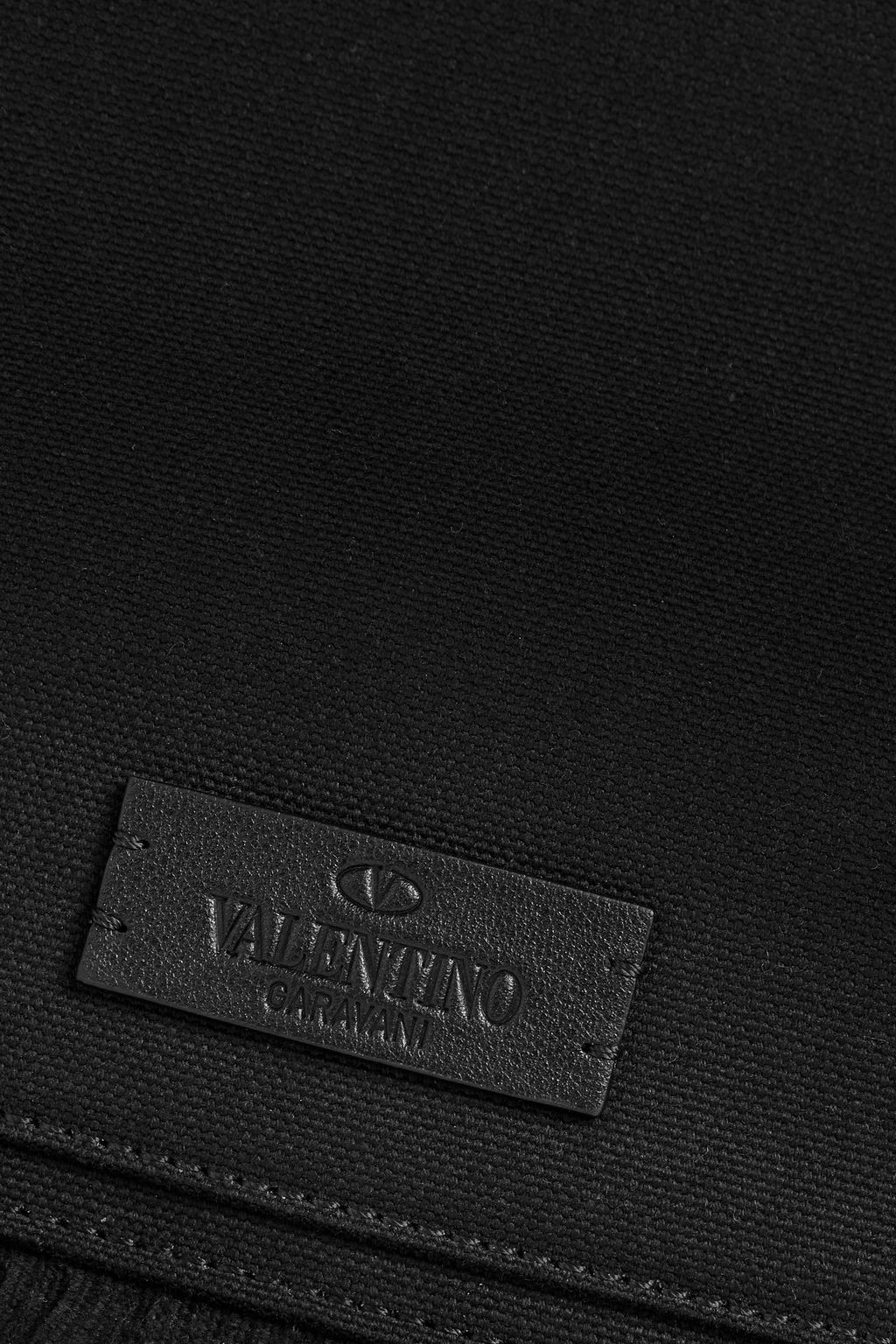 VALENTINO GARAVANI Fringed canvas tote