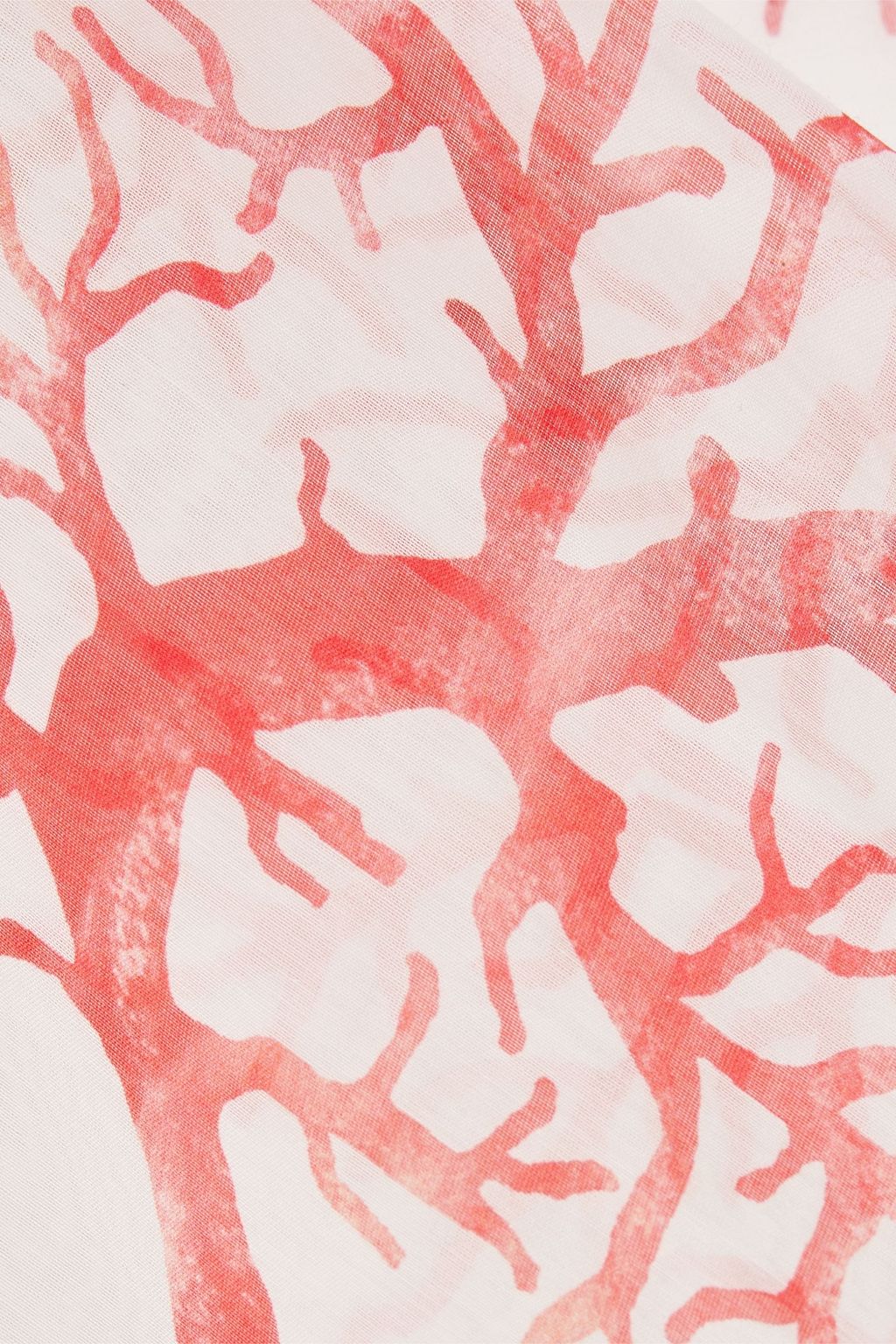 VALENTINO GARAVANI Printed cotton and silk-blend voile kimono