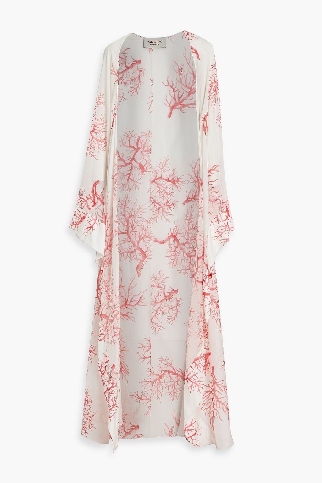 VALENTINO GARAVANI Printed cotton and silk-blend voile kimono