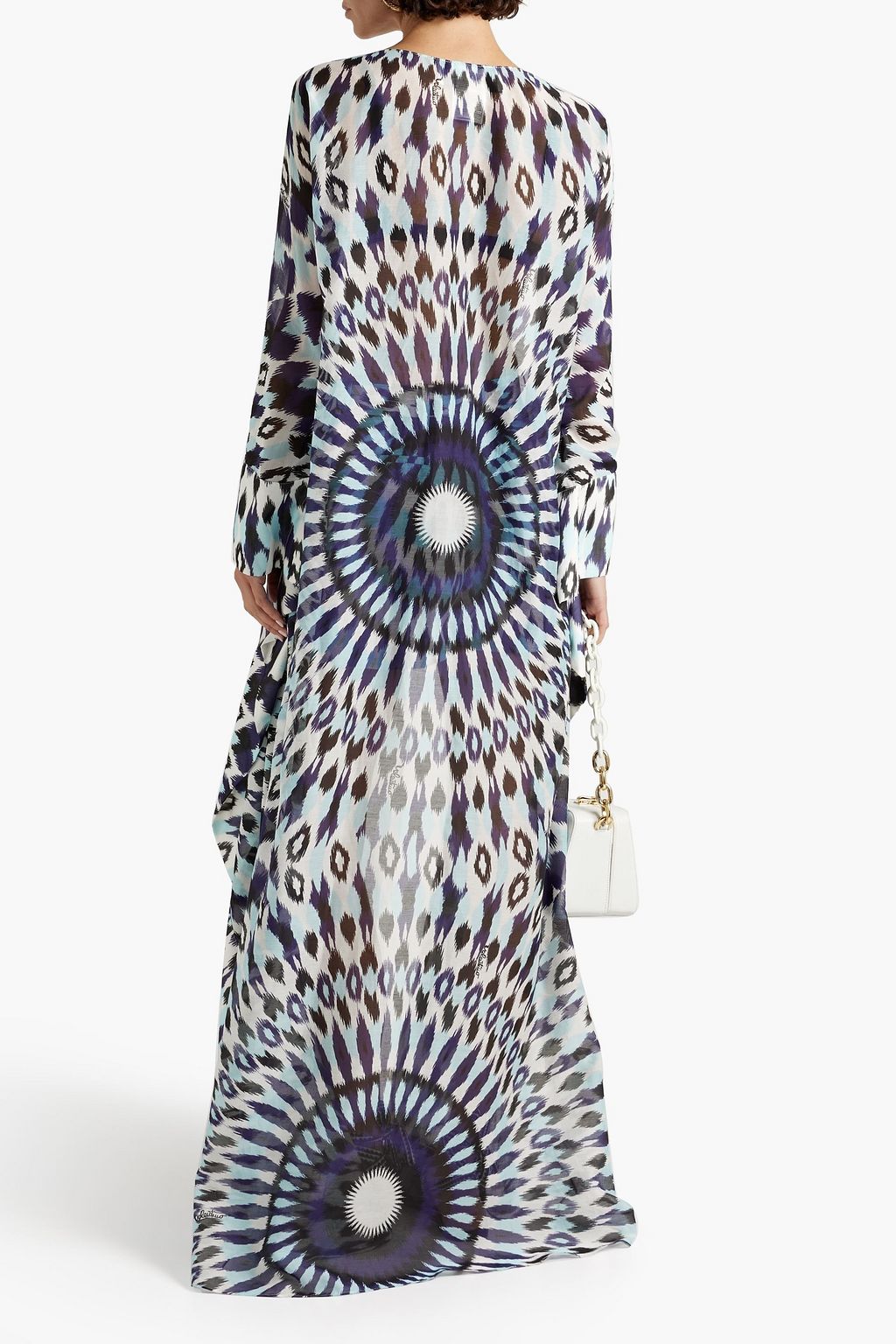 VALENTINO GARAVANI Printed cotton and silk-blend voile kimono