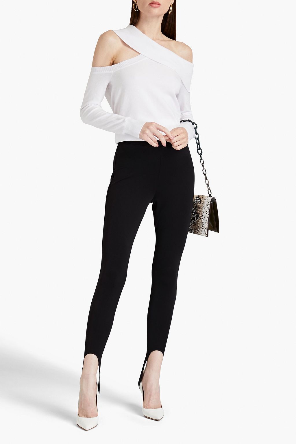 L'AGENCE ニット トップス カットアウト