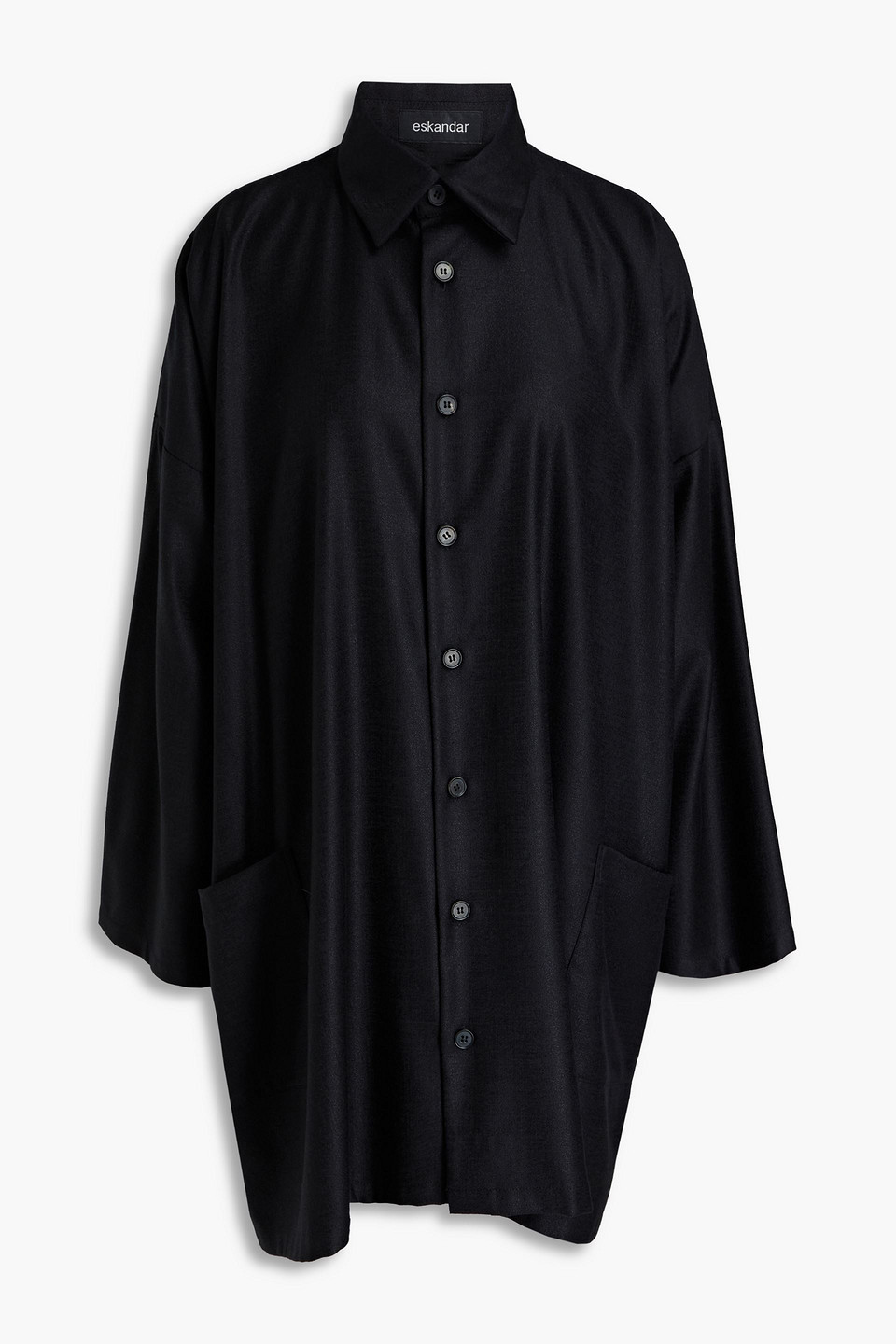 Eskandar Wool and silk-blend jacquard jacket