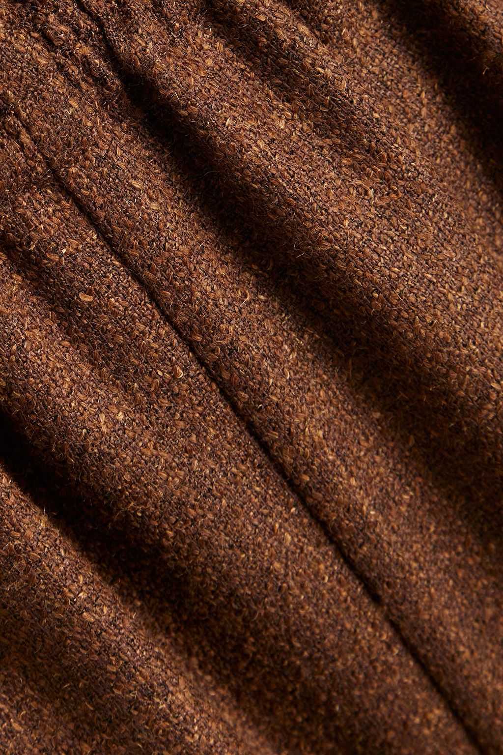 ESKANDAR Alpaca-blend tweed wide-leg pants