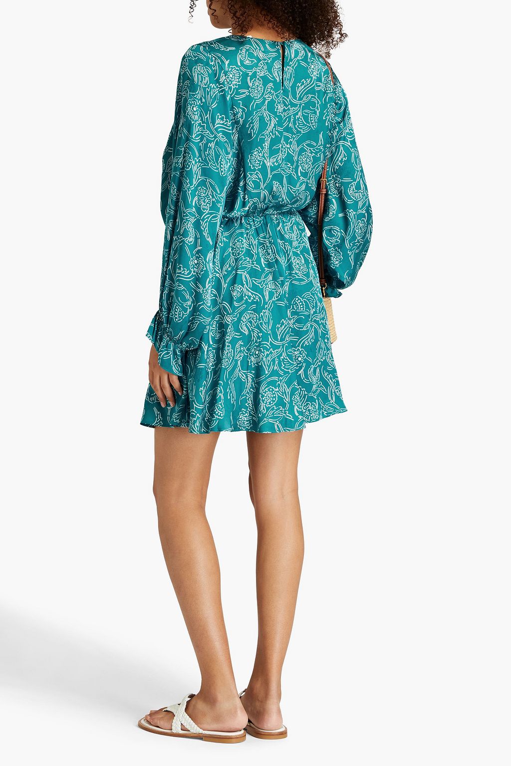 AMERICAN VINTAGE Gitaka printed floral-jacquard mini dress