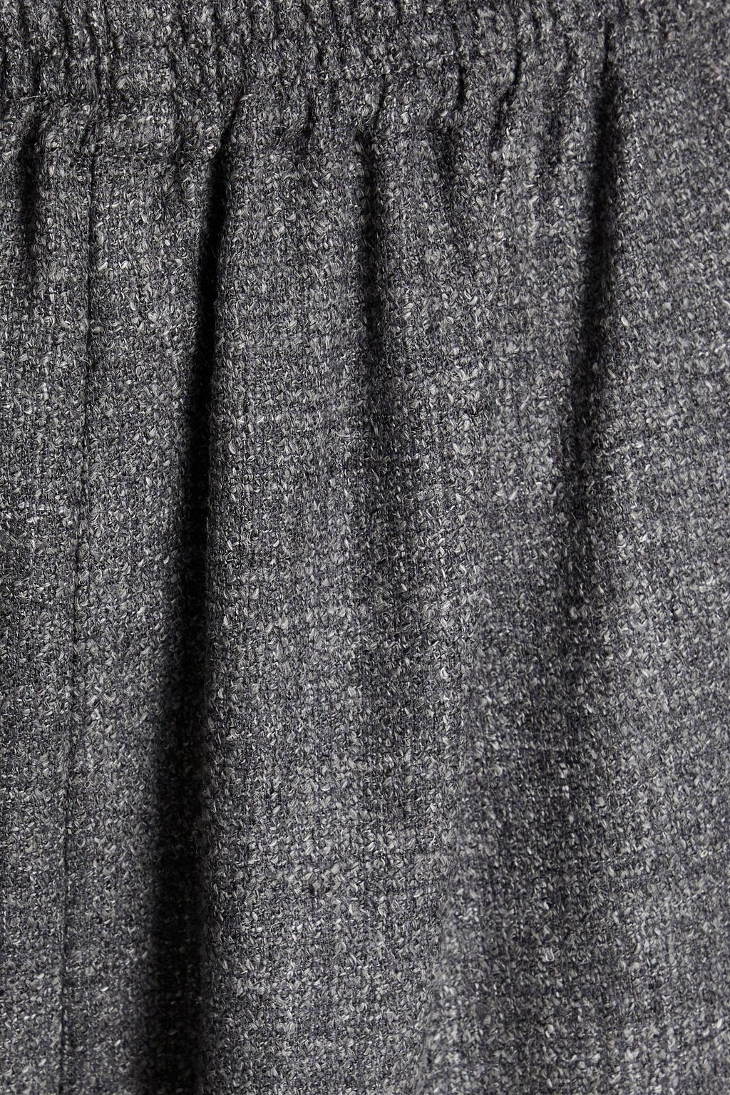 ESKANDAR Mélange alpaca-blend wide-leg pants