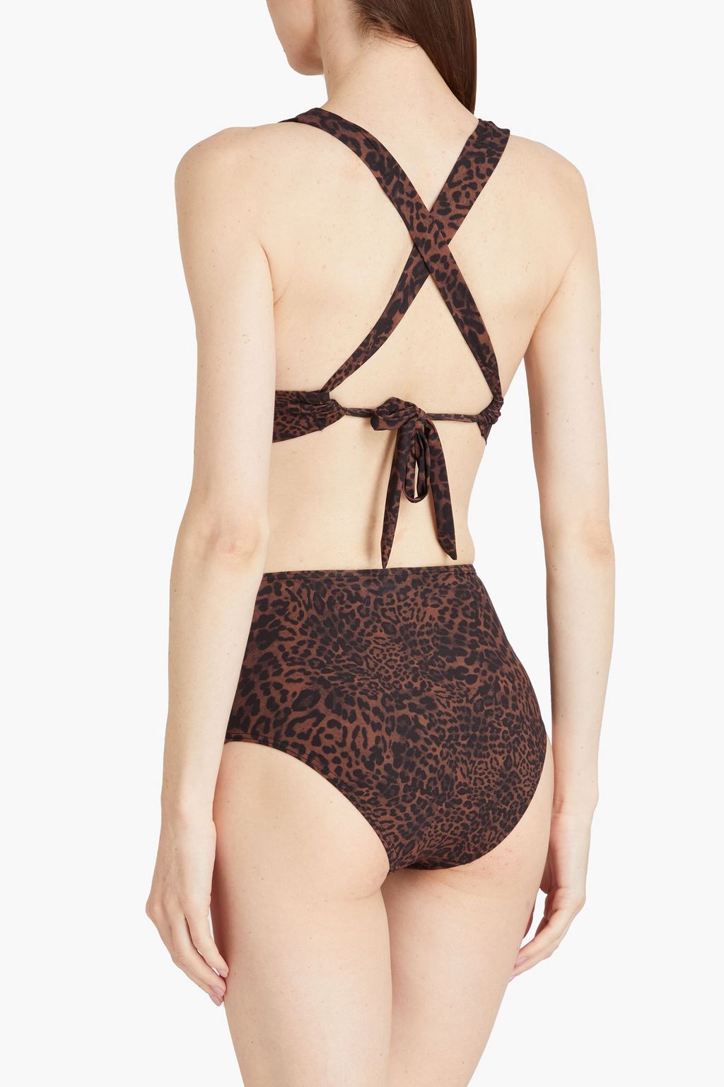 JETS AUSTRALIA BY JESSIKA ALLEN Leopard-print high-rise bikini briefs