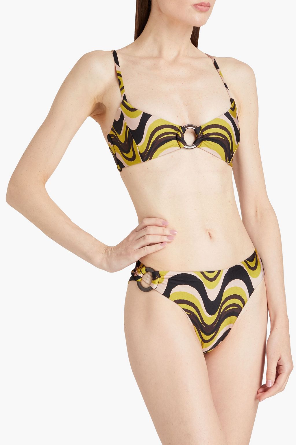 JETS AUSTRALIA BY JESSIKA ALLEN Printed triangle bikini top