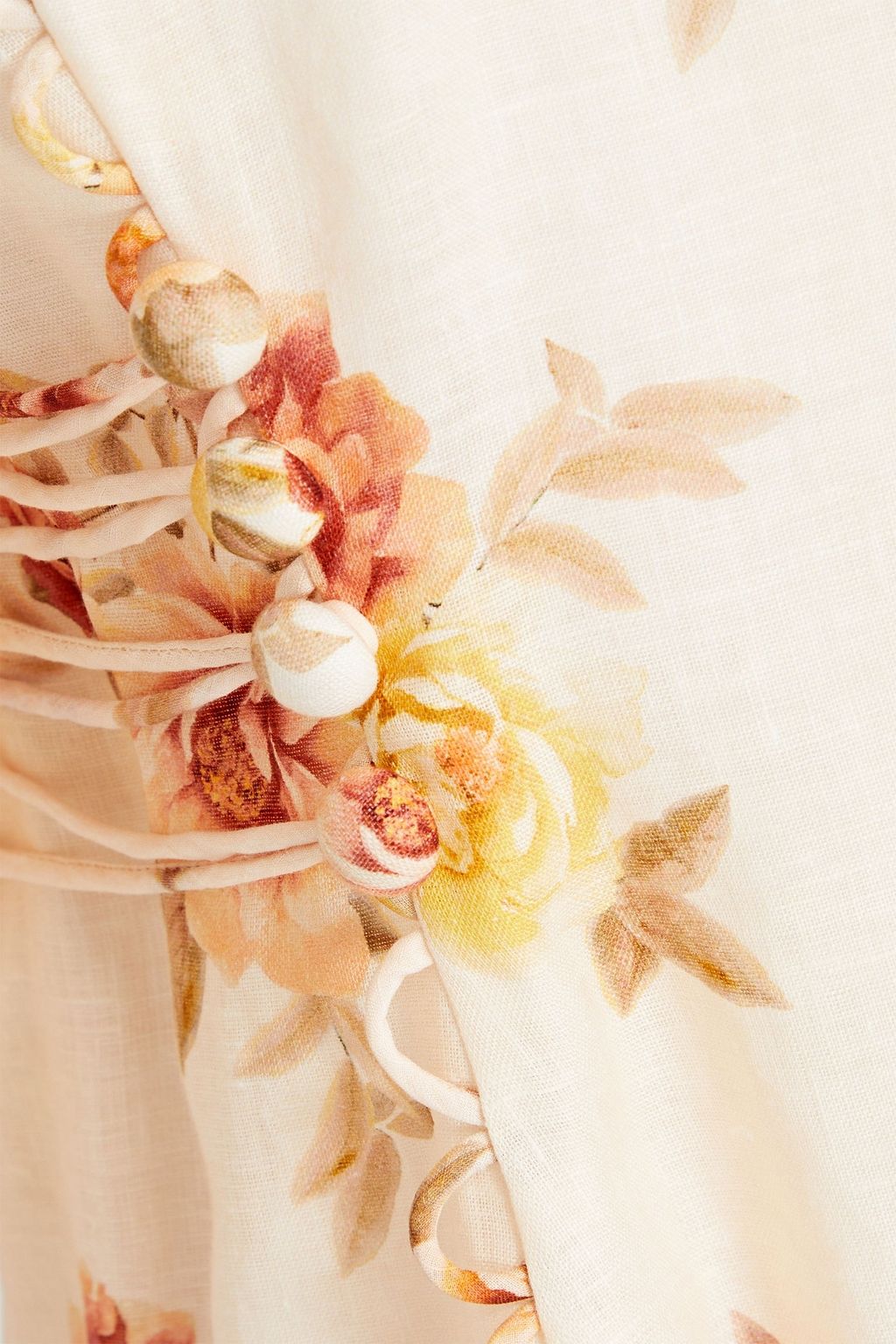 ZIMMERMANN Floral-print linen mini dress