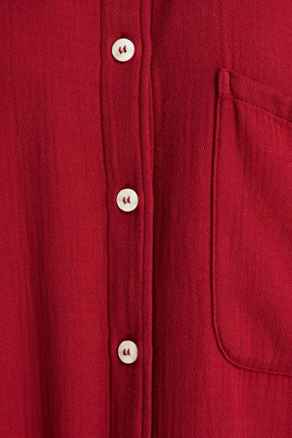 Oversized cotton-blend shirt - Thumbnail 4