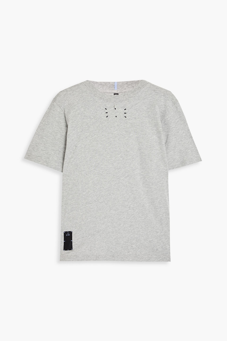 Mcq By Alexander Mcqueen Appliquéd Cotton-jersey T-shirt In Gray