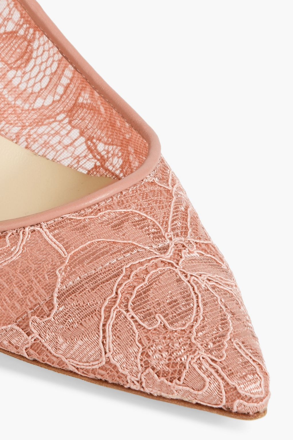 JIMMY CHOO Aza corded lace pumps