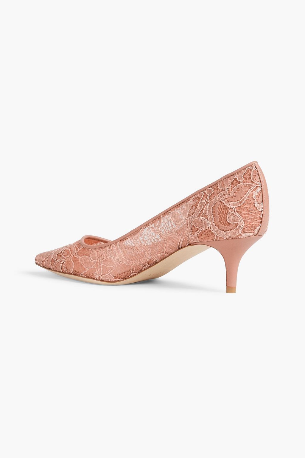 JIMMY CHOO Aza corded lace pumps