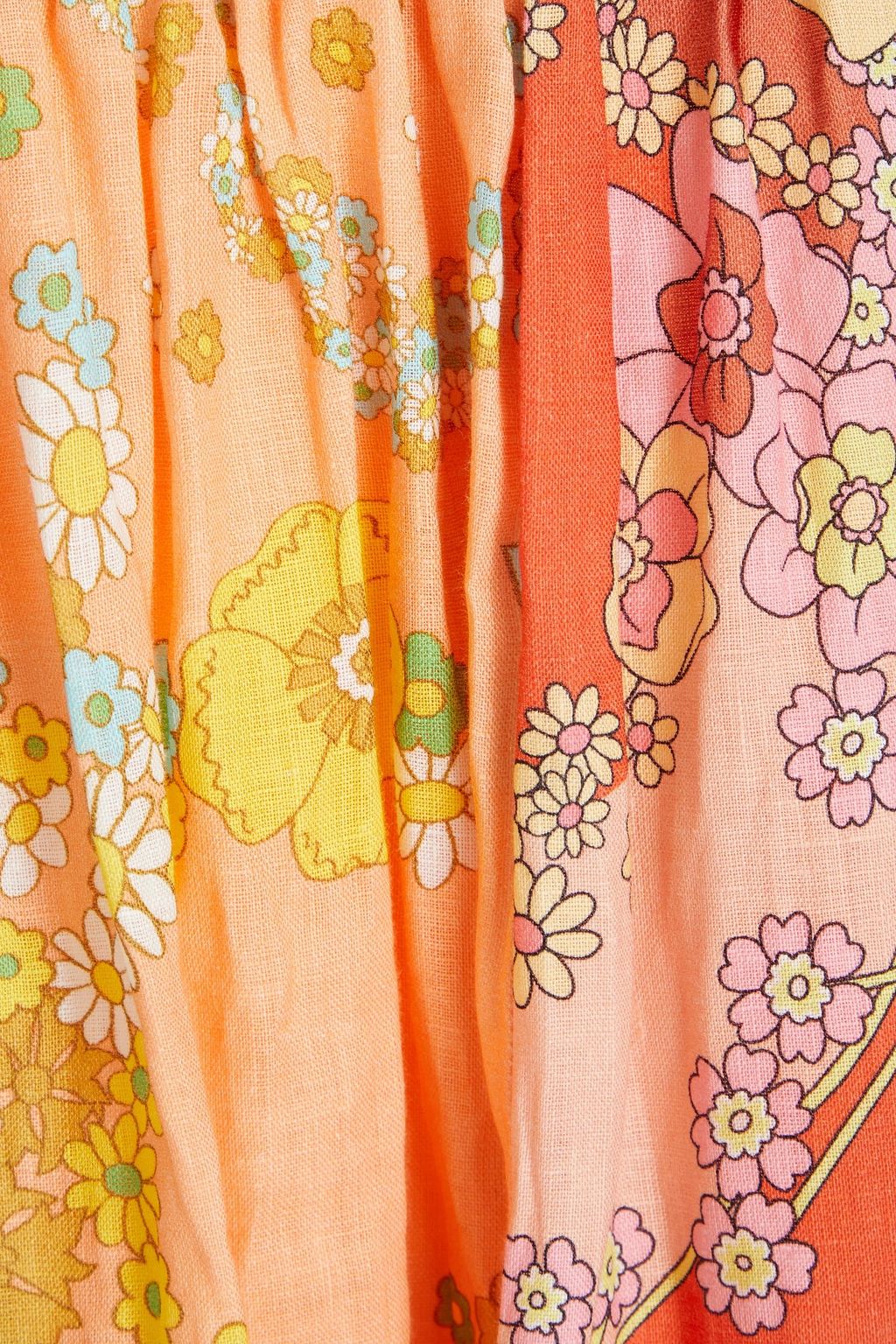 ZIMMERMANN Floral-print linen mini dress
