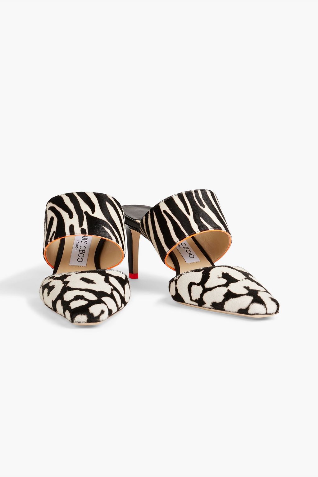 JIMMY CHOO Hawke 65 printed calf hair mules THE