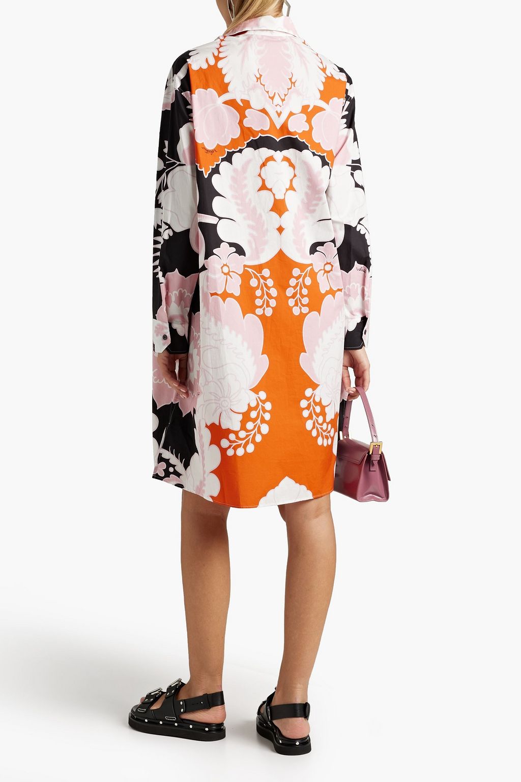 VALENTINO GARAVANI Printed cotton-poplin shirt dress